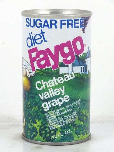1977 Faygo Chateau Valley Grape Detroit Michigan 12oz Ring Top Can 