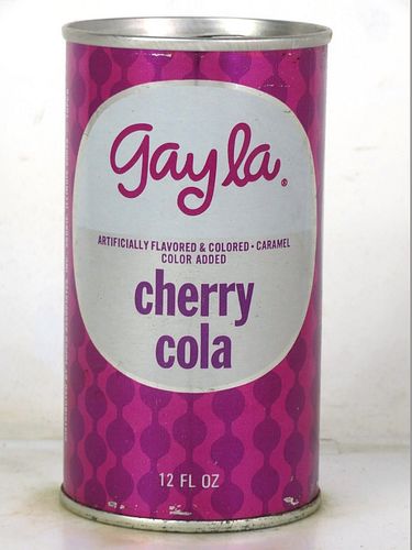 1969 Gayla Cherry Cola Topco Skokie Illinois 12oz Ring Top Can 