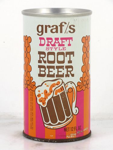 1971 Graf's Root Beer Wisconsin State Fair Milwaukee 12oz Ring Top Can 