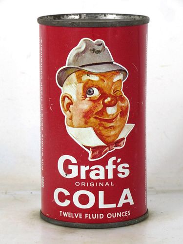 1956 Graf's Cola Milwaukee Wisconsin 12oz Flat Top Can 