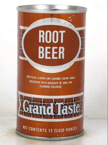 1969 Grand Taste Root Beer St. Paul Minnesota 12oz Ring Top Can 