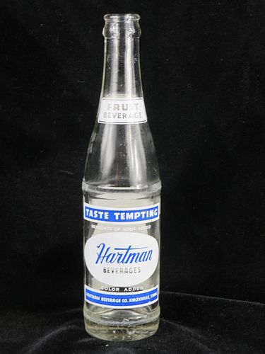 1948 Hartmann Beverages Knoxville Tennessee 12oz ACL Bottle 