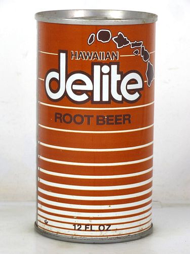 1973 Hawaiian Delite Root Beer Honolulu 12oz Ring Top Can 