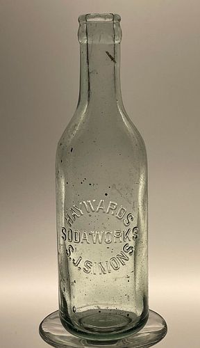 1905 Hayward's Bottling Works S. J. Simons California 7oz Embossed Bottle 