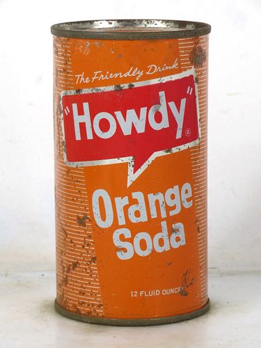 1962 Howdy Orange Soda Billings Montana 12oz Flat Top Can 