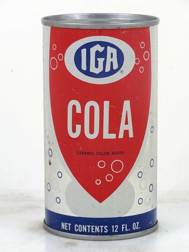 1969 IGA Cola Chicago Illinois 12oz Flat Top Can 
