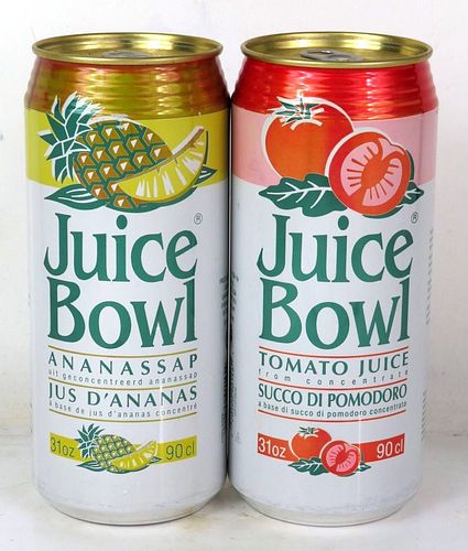 1994 Juice Bowl Lot of TWO 31oz Cans Belgium 