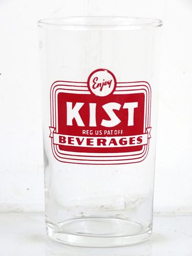 1950 Kist Beverages 4⅓ Inch Tall ACL Drinking Glass 