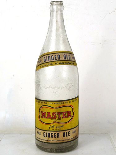 1951 Master Ginger Ale Duluth Minnesota 24oz Bottle 
