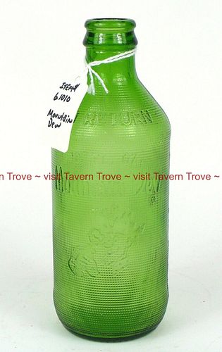 1962 Mountain Dew (Full Emboss) Stubby No Deposit ND/NR Embossed Bottle 