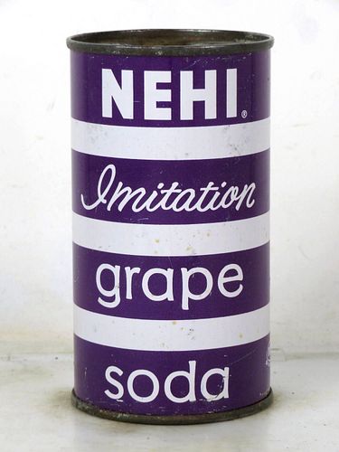 1958 Nehi Grape Soda V2 Bridgeport Pennsylvania 12oz Flat Top Can 