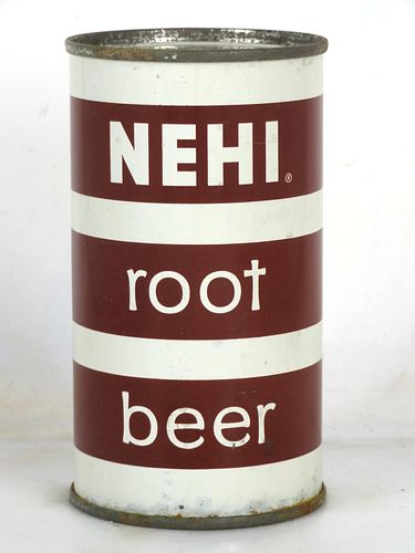 1958 Nehi Root Beer 12oz Flat Top Can Columbus Georgia 
