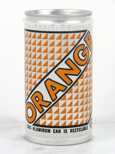 1977 Orange Soda "Polylabel" Reynolds Aluminum Test Can 12oz Ring Top Can 