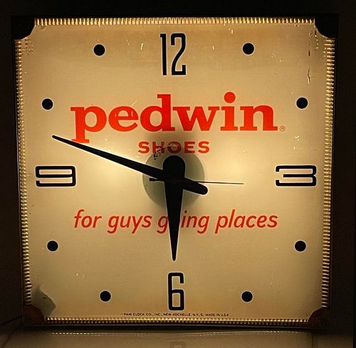 1965 Pedwin Shoes Clock 