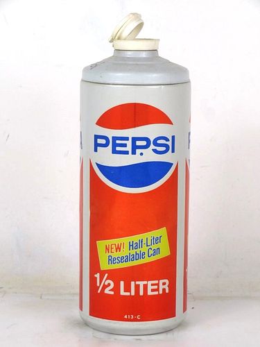 1985 Pepsi Diet Cola OI Resealable Test 16oz Can 