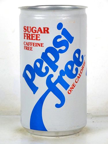 1984 Pepsi Free Cola (w/saccharine) Norton Virginia 12oz Bank Top Can 