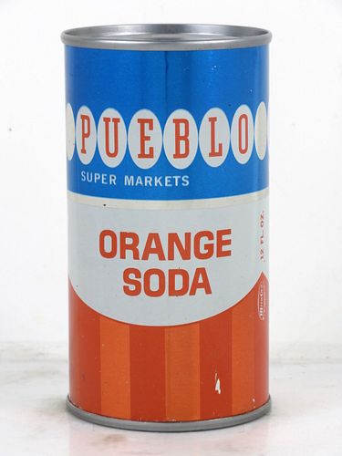 1956 Pueblo Orange Soda Puerto Rico 12oz Flat Top Can 