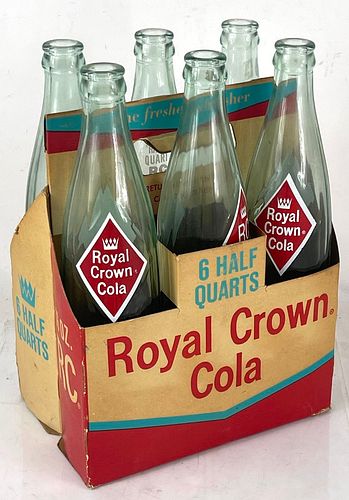 1970 RC Cola 6-Pack Returnable Bottles ACL Bottle 
