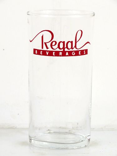 1960 Regal Beverages 4¾ Inch Tall ACL Drinking Glass 