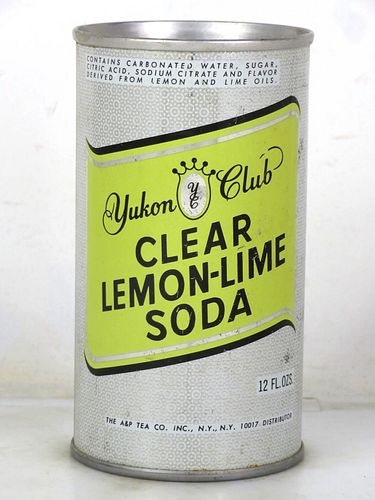 1968 Shasta Clear Lemon Lime Soda (V1) 12oz Can "22" 12oz Ring Top Can 