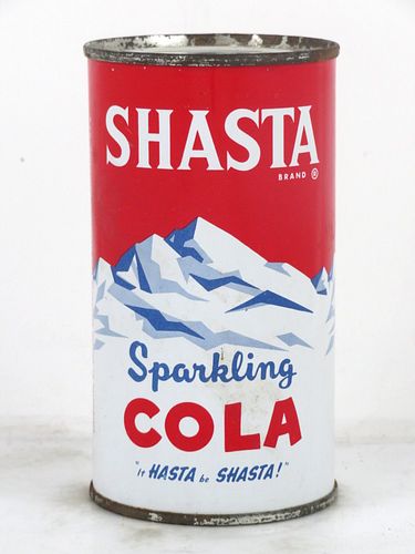 1960 Shasta Cola San Francisco California 12oz Flat Top Can 