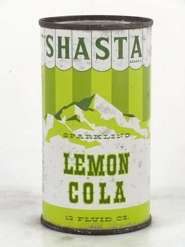 1960 Shasta Lemon Cola San Francisco California 12oz Flat Top Can 