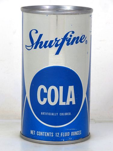 1967 Shurfine Cola Northlake Illinois 12oz Juice Top Can 