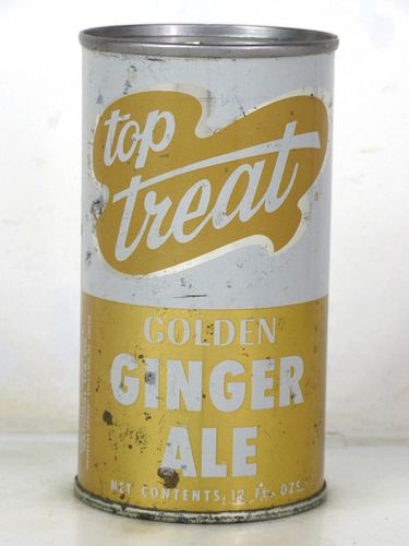 1968 Top Treat Root Beer Chicago Illinois 12oz Juice Top Can 