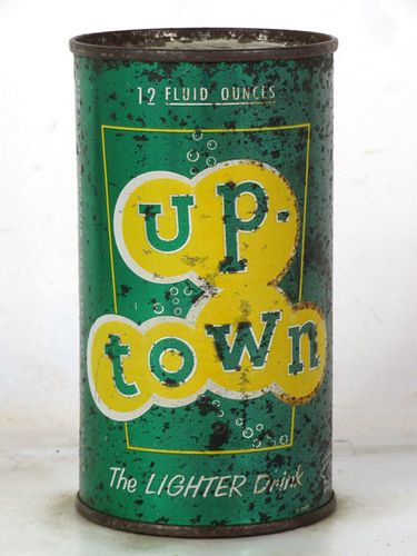 1957 Uptown Lemon Lime Soda Milwaukee Wisconsin 12oz Flat Top Can 