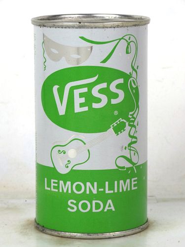 1963 Vess Lemon Lime Soda St. Louis Missouri 12oz Flat Top Can 