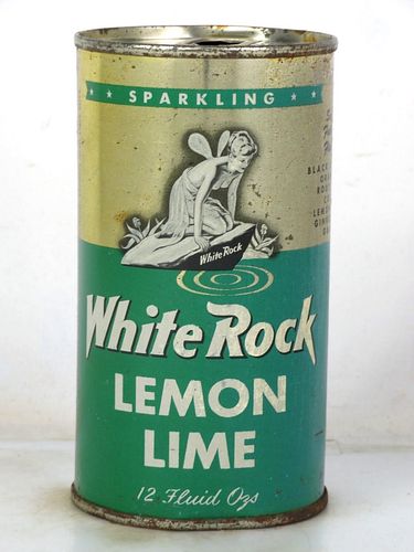 1965 White Rock Lemon Lime Soda Denver Colorado 12oz Juice Top Can 