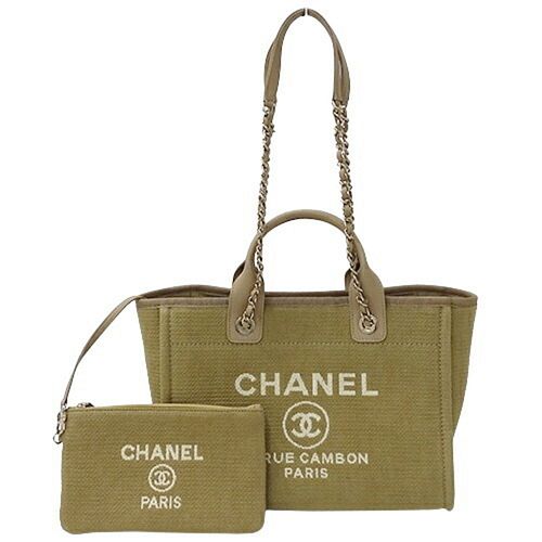 CHANEL DEAUVILLE MM CHAIN TOTE BAG