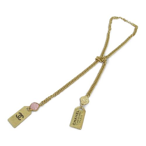 CHANEL CC GOLD PLATED NECKLACE
