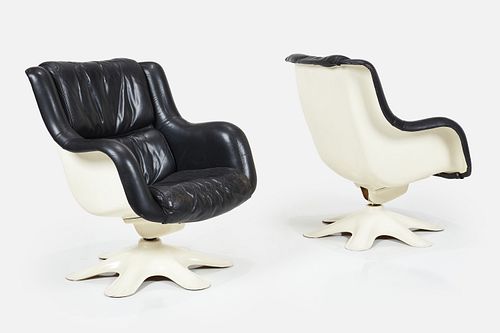 Yrjo Kukkapuro, '418' Lounge Chairs (2)
