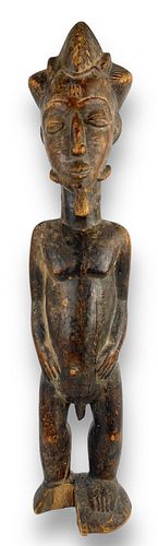 Baule Wooded Sculpture Of A Man