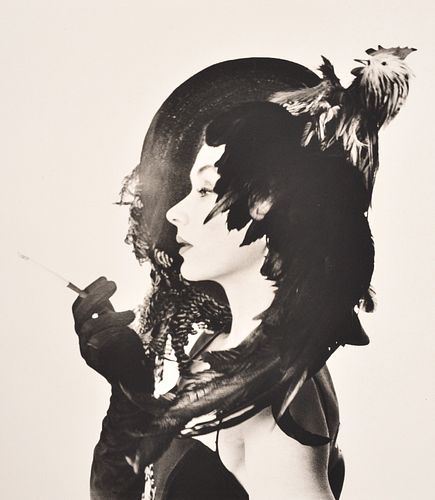 Irving Penn WOMAN IN CHICKEN HAT Photograph