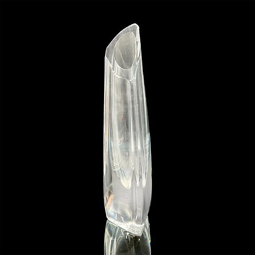 Baccarat Crystal Vase Slanted Triangle Cut