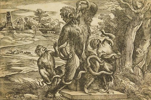 Nicolo Boldrini (Italian 1500-1560) woodcut