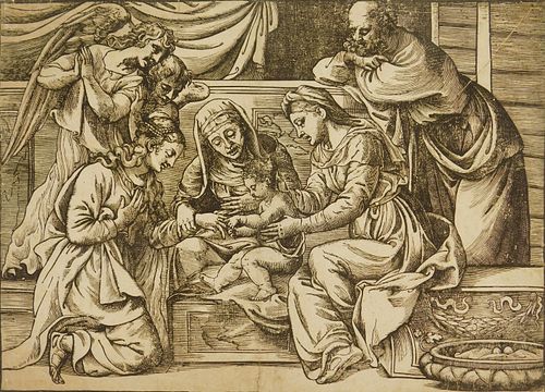 Nicolo Boldrini (Italian, 1500-1560) woodcut