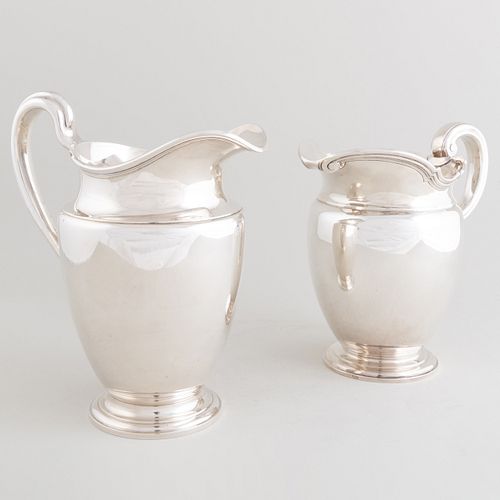 Two Tiffany & Co. Silver Water Pitchers