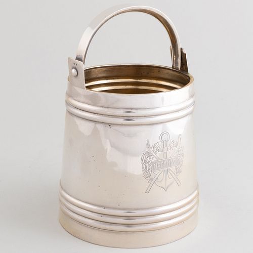 Russian Silver Pail Form Ice Bucket