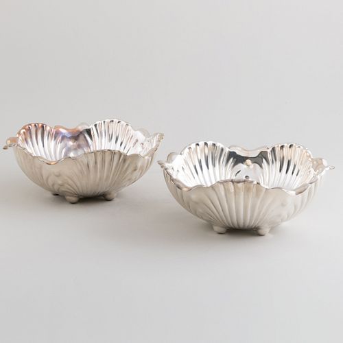 Pair of American Silver Serving Bowls