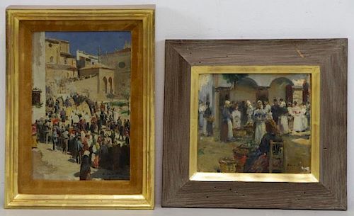 Two Late 19th C. Signed Oils.