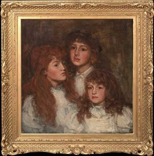 PORTRAIT OF THE GUINNESS SISTERS OIL PAINTING