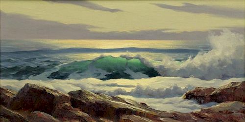 BRIGHTWELL, Walter. Oil on Canvas. Coastal