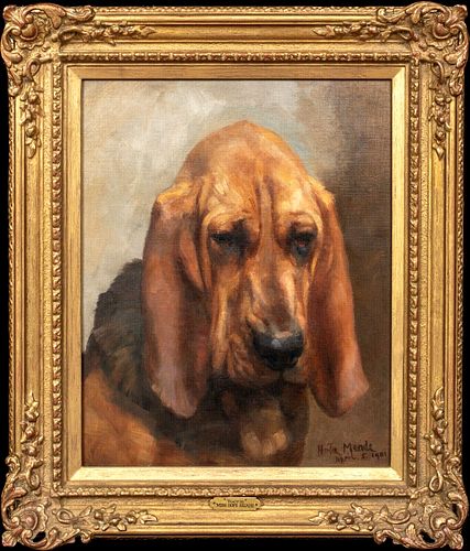  DOG PORTRAIT OF "TOCRIN" OIL PAINTING