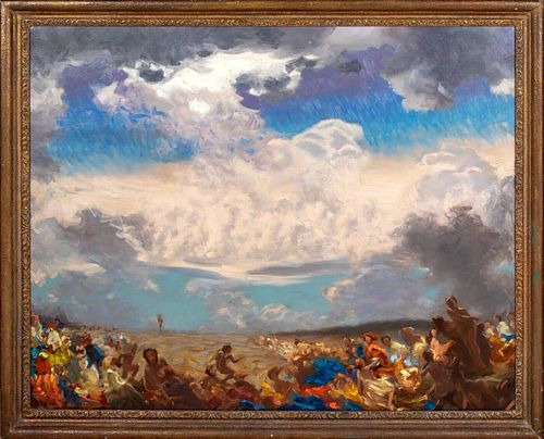 VIEW OF THE RAPTURE OIL PAINTING