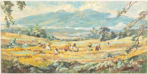 Ernest Dezentje (Indon., 1885-1972), Landscape, O/C