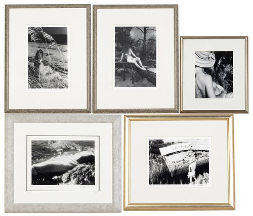 Sam Burnett, 5 Black and White Photographs of Nudes
