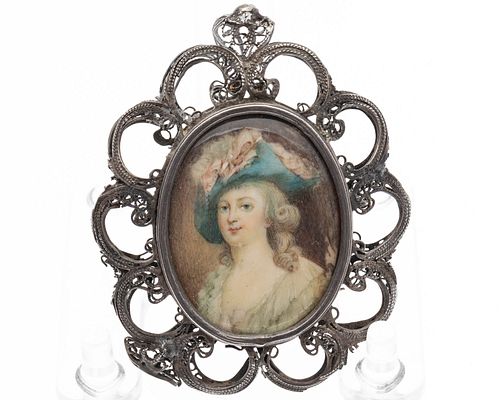 Portrait Miniature of Marie Antionette